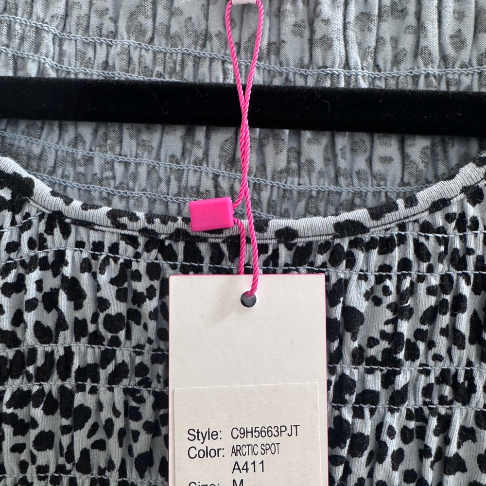 NWT Parker Danna Animal Print Blouse in Artic Frost - Picture 3 of 4